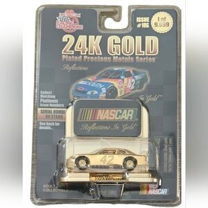 Nascar 24K Gold Plated Diecast Car with Blue Accents